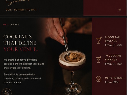 Cocktail development